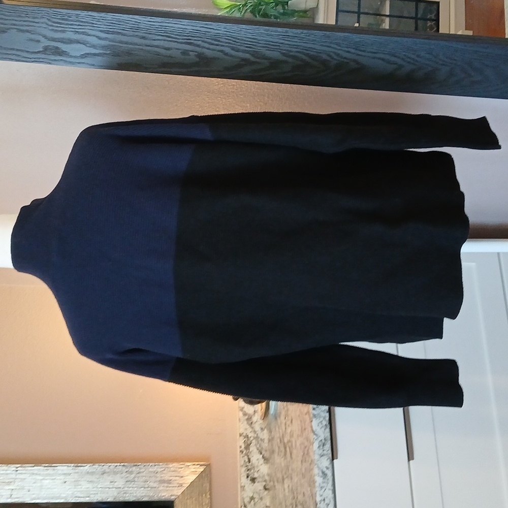 Victoria's Secret Active Wear Cotton Cashmere Blend Sweater Navy & Black Size L - Picture 7 of 11